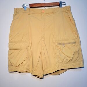 Zebra Mens Cargo Shorts Size 36 Green/Beige Multiple‎ Pockets